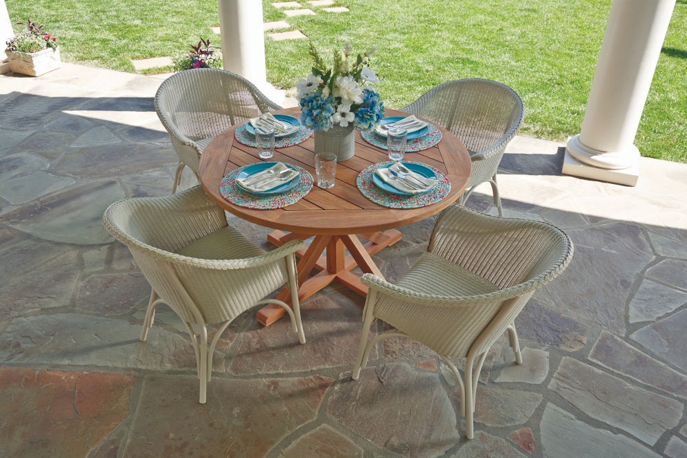 Lloyd Flanders All Seasons Dining Armchair with Padded Seat