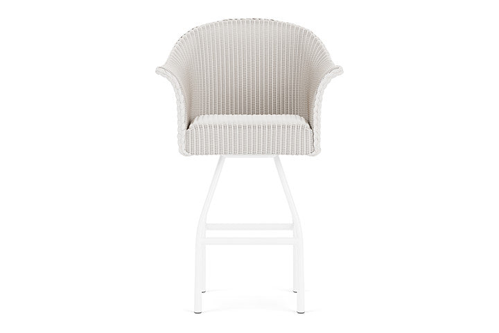 Lloyd Flanders All Seasons Swivel Bar Stool with Padded Seat