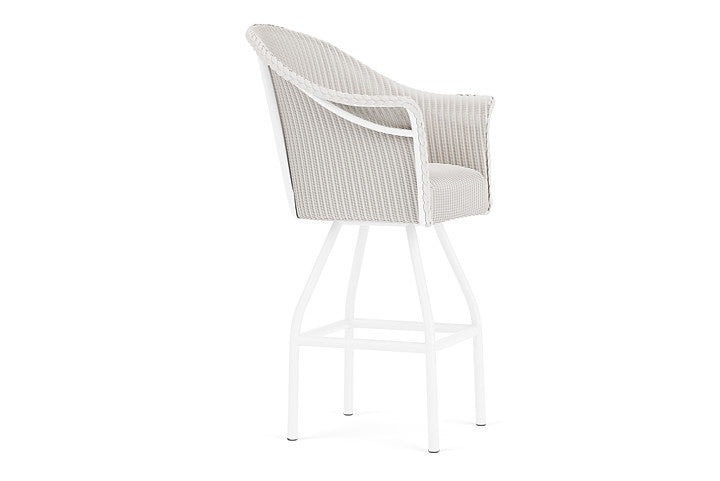 Lloyd Flanders All Seasons Swivel Bar Stool with Padded Seat