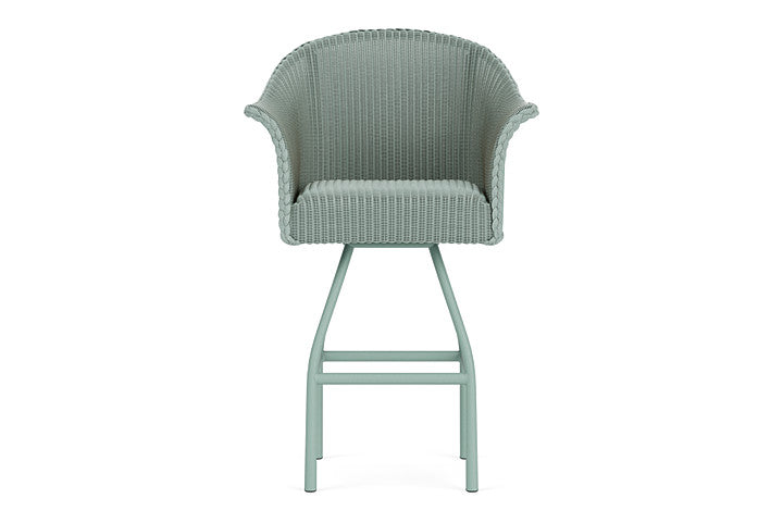 Lloyd Flanders All Seasons Swivel Bar Stool with Padded Seat
