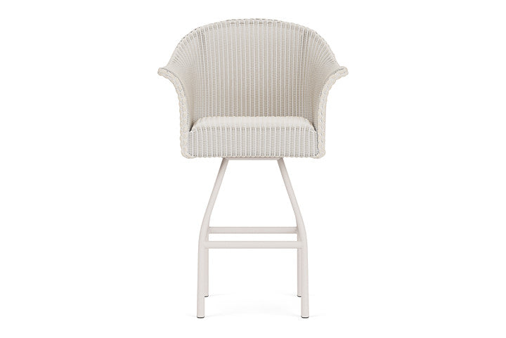 Lloyd Flanders All Seasons Swivel Bar Stool with Padded Seat