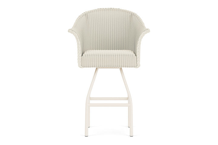 Lloyd Flanders All Seasons Swivel Bar Stool with Padded Seat