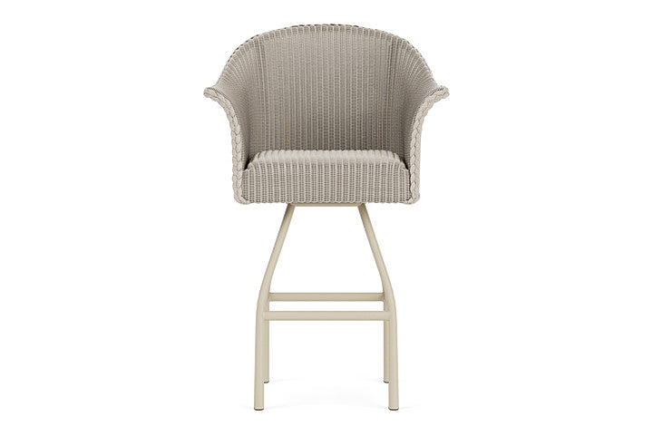 Lloyd Flanders All Seasons Swivel Bar Stool with Padded Seat