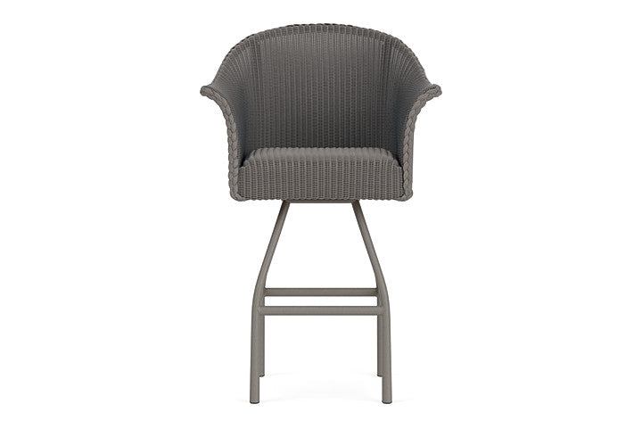 Lloyd Flanders All Seasons Swivel Bar Stool with Padded Seat