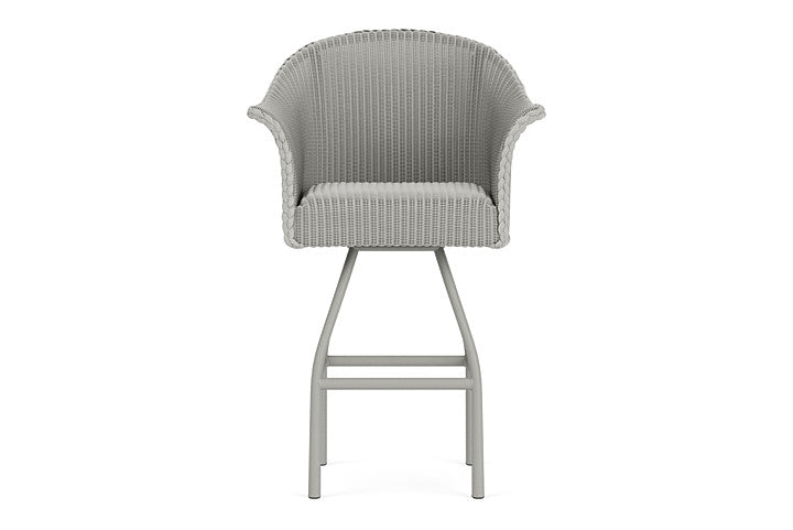 Lloyd Flanders All Seasons Swivel Bar Stool with Padded Seat