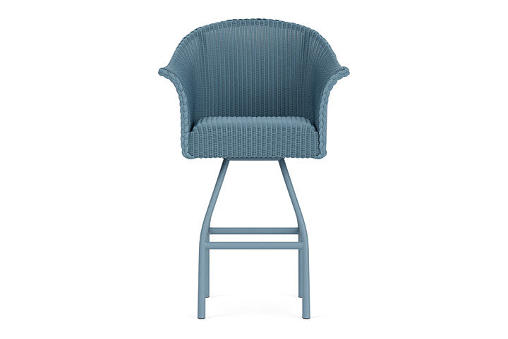 Lloyd Flanders All Seasons Swivel Bar Stool with Padded Seat