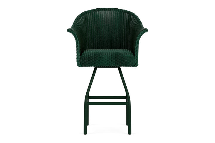 Lloyd Flanders All Seasons Swivel Bar Stool with Padded Seat
