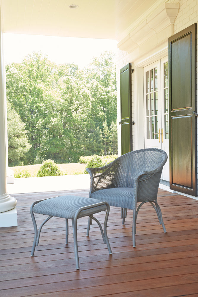 Lloyd Flanders All Seasons Ottoman with Padded Seat