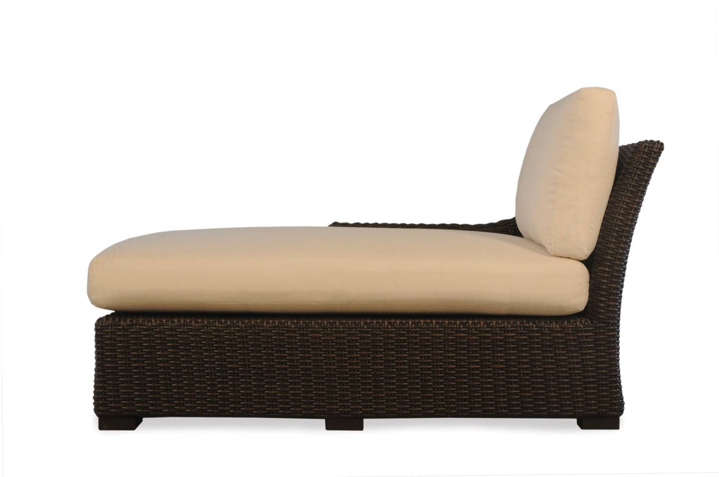 Lloyd Flanders Mesa Right Arm Chaise in Pecan Finish
