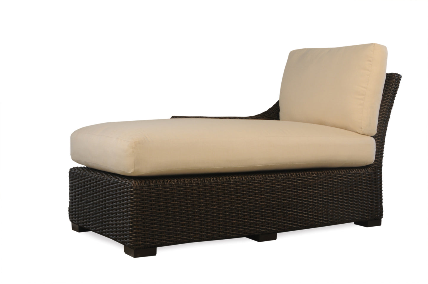 Lloyd Flanders Mesa Right Arm Chaise in Pecan Finish