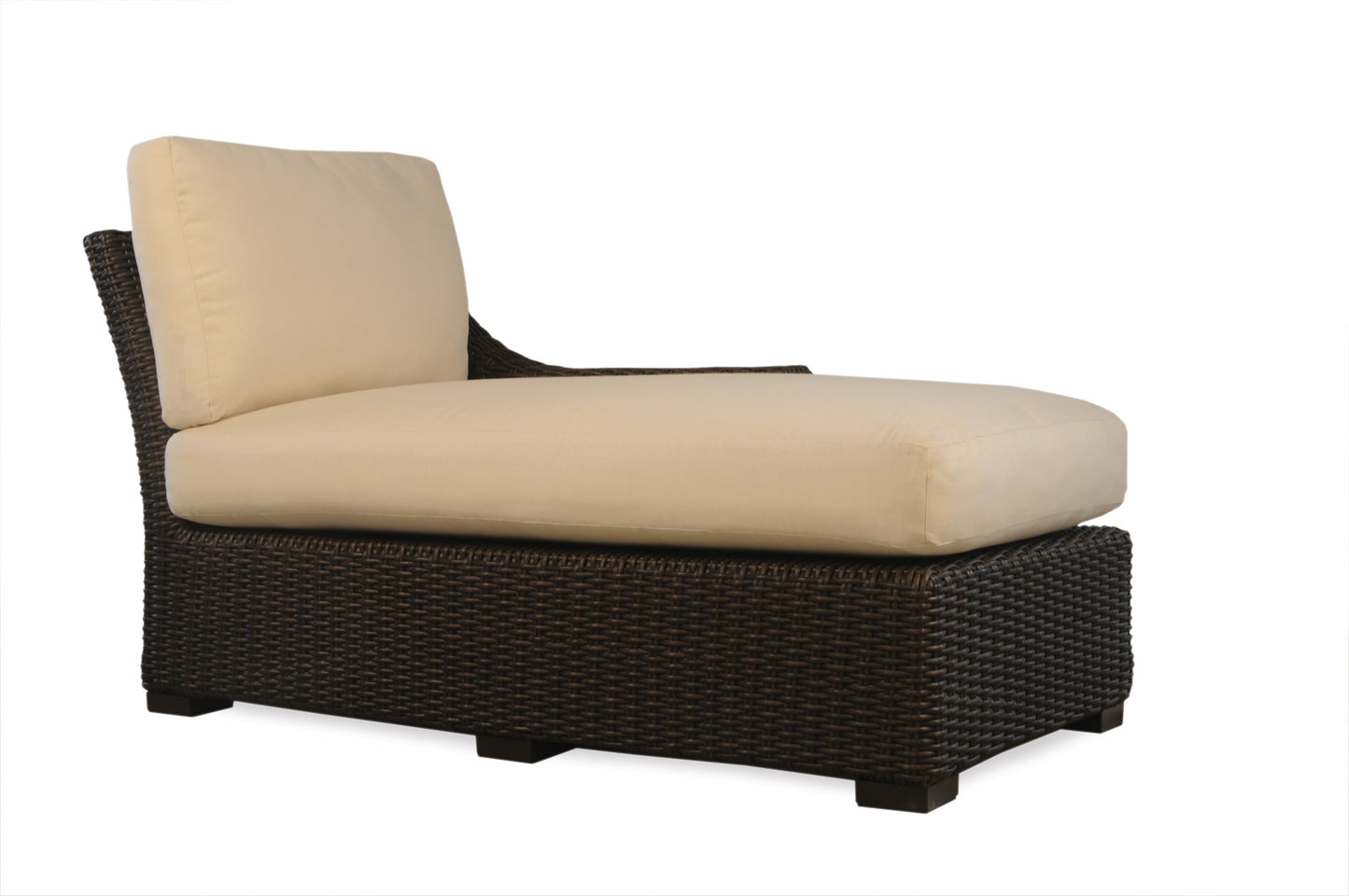 Lloyd Flanders Mesa Left Arm Chaise in Pecan Finish