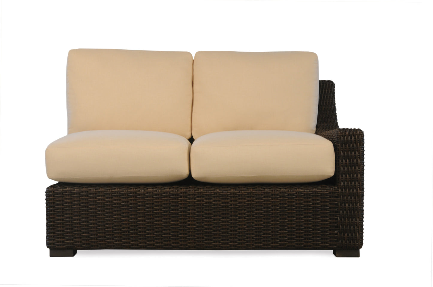 Lloyd Flanders Mesa Left Arm Loveseat in Pecan Finish
