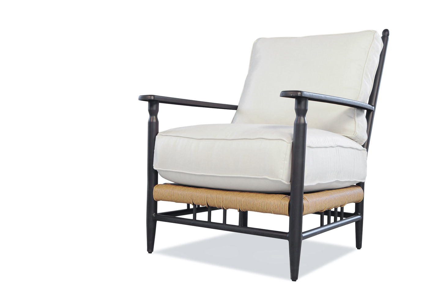 Lloyd Flanders Low Country Lounge Chair in Natural Finish