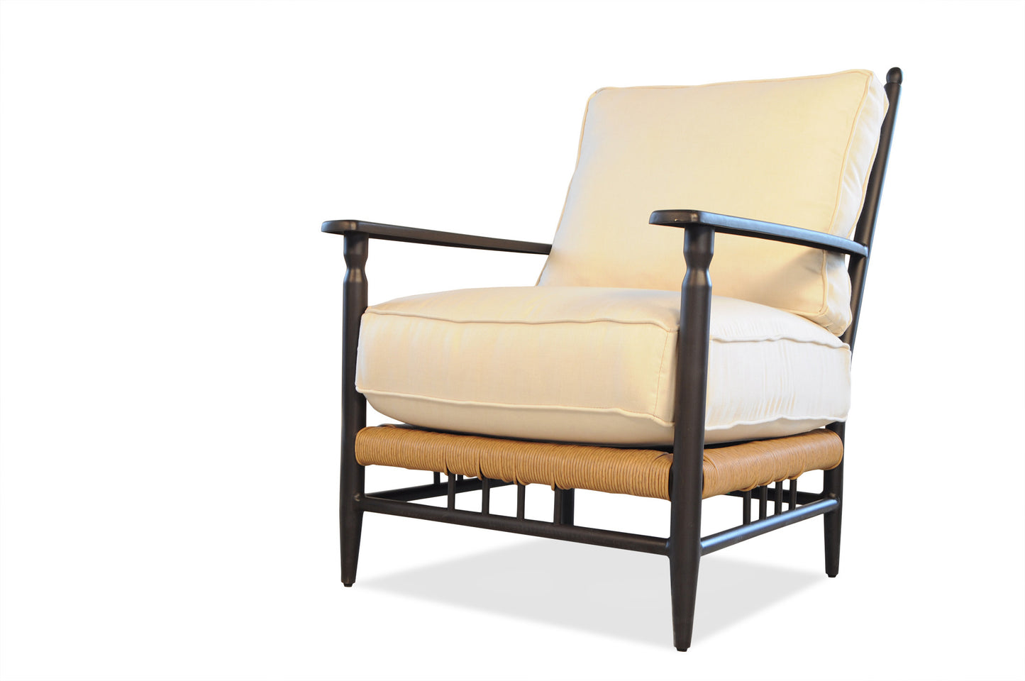 Lloyd Flanders Low Country Lounge Chair in Natural Finish