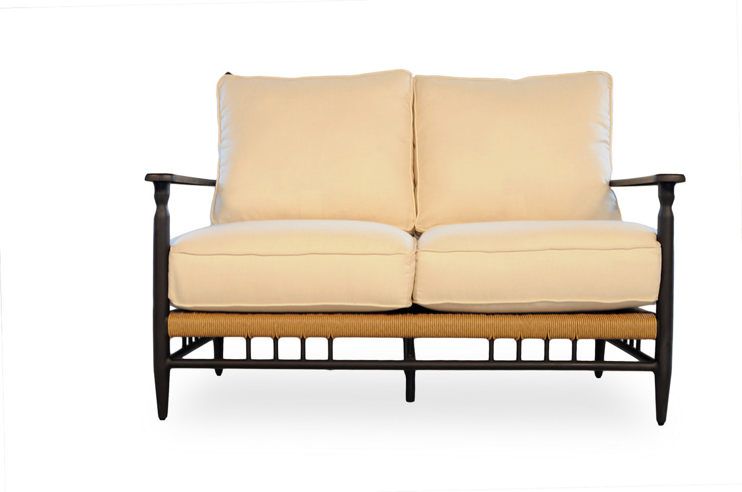 Lloyd Flanders Low Country Loveseat in Natural Finish