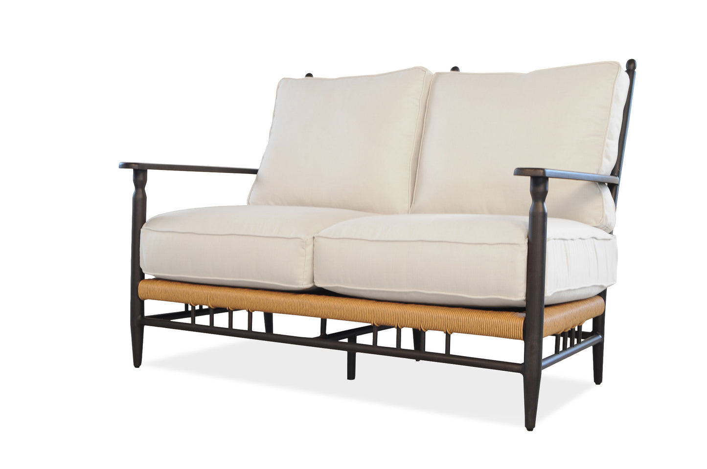 Lloyd Flanders Low Country Loveseat in Natural Finish