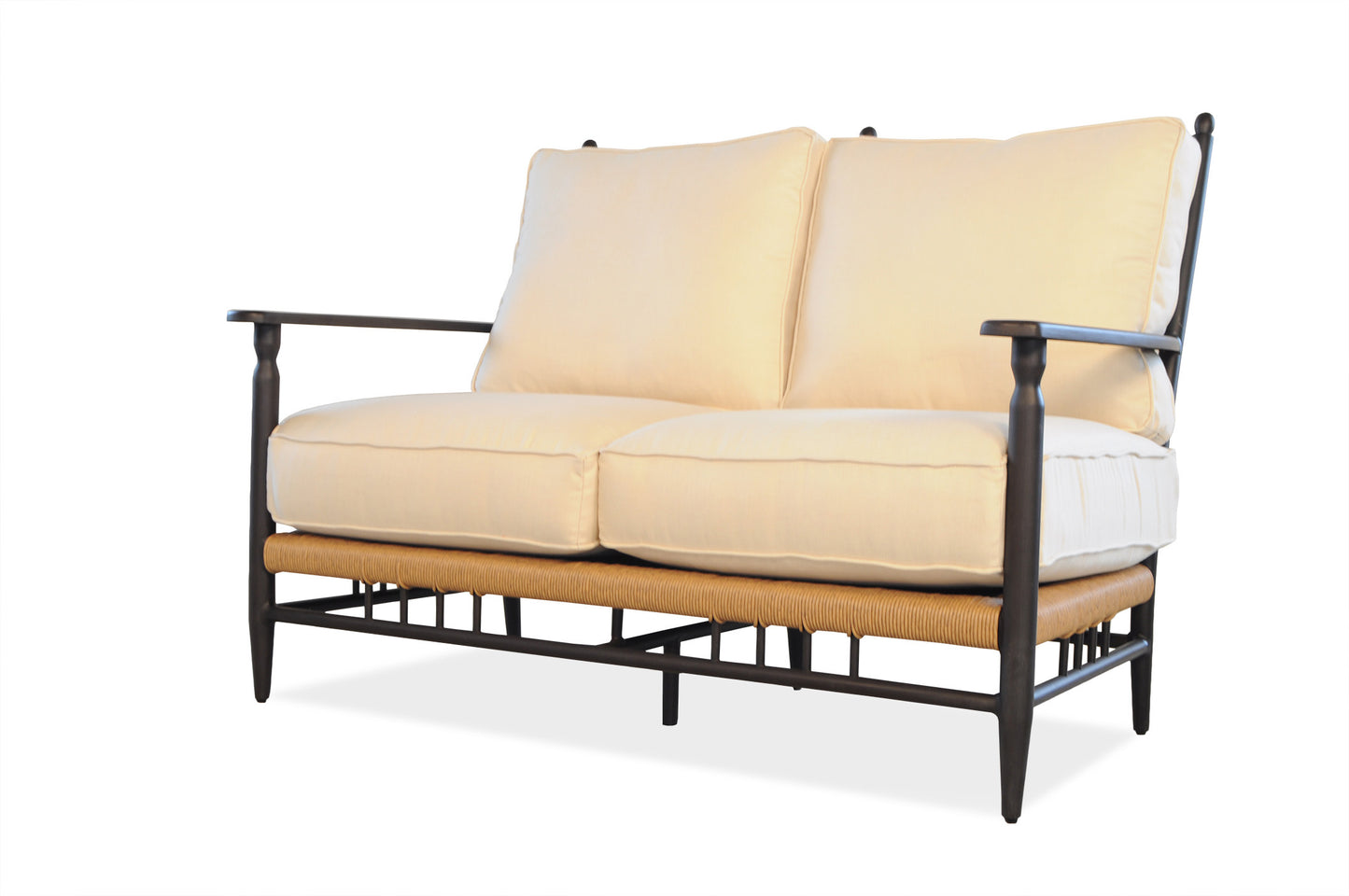 Lloyd Flanders Low Country Loveseat in Natural Finish