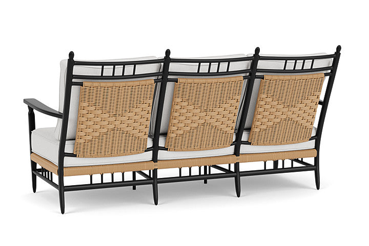 Lloyd Flanders Low Country Sofa in Natural Finish