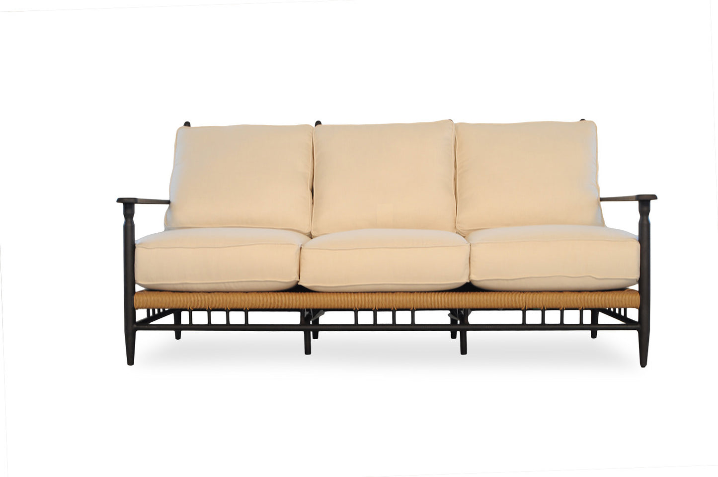 Lloyd Flanders Low Country Sofa in Natural Finish