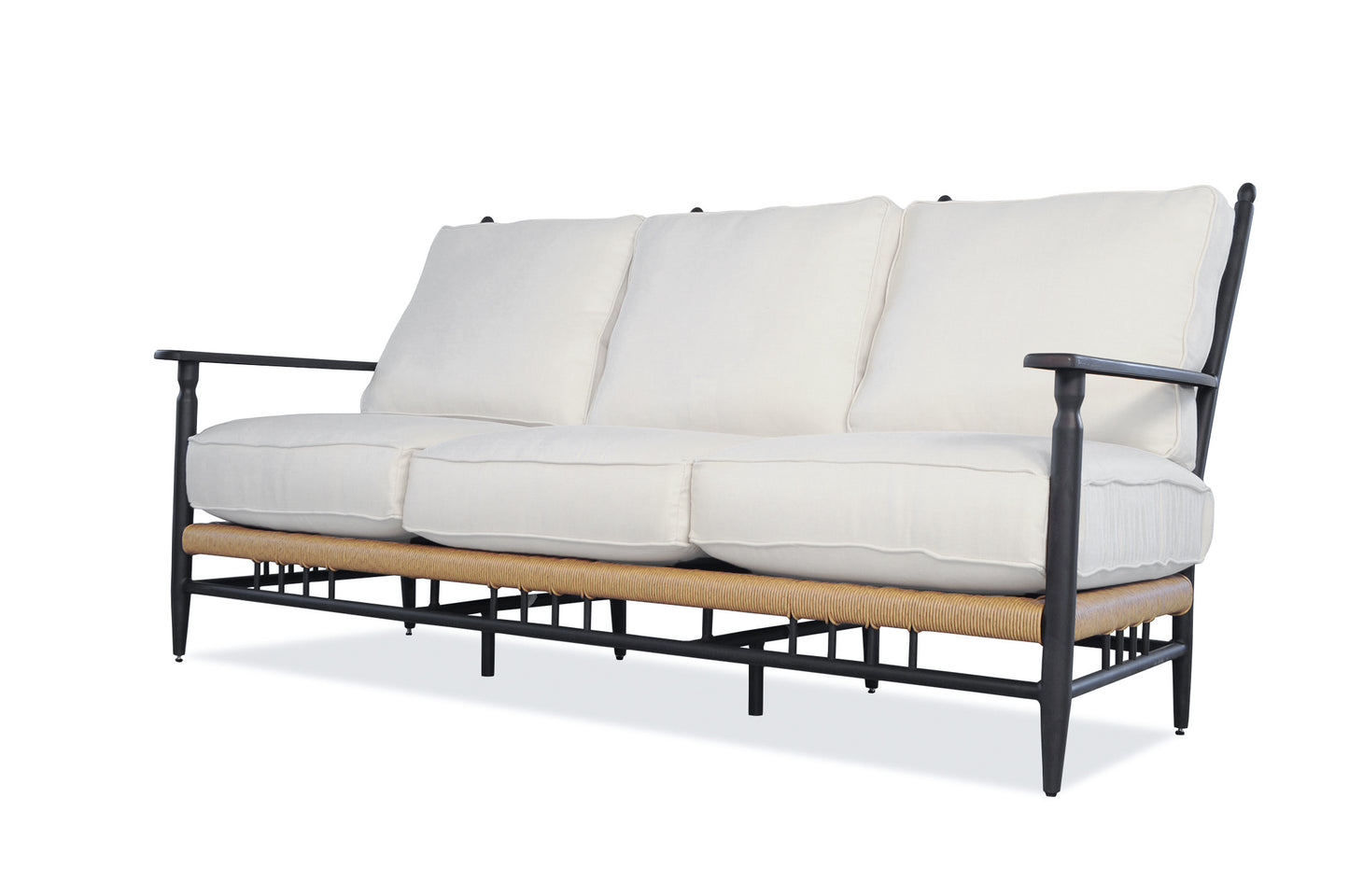 Lloyd Flanders Low Country Sofa in Natural Finish