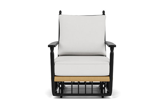 Lloyd Flanders Low Country Glider Lounge Chair in Natural Finish
