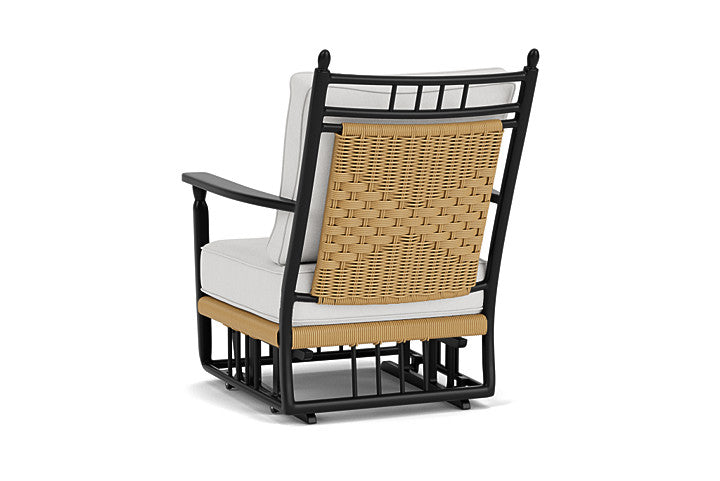 Lloyd Flanders Low Country Glider Lounge Chair in Natural Finish