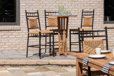 Lloyd Flanders Low Country Dining Bench in Natural Finish