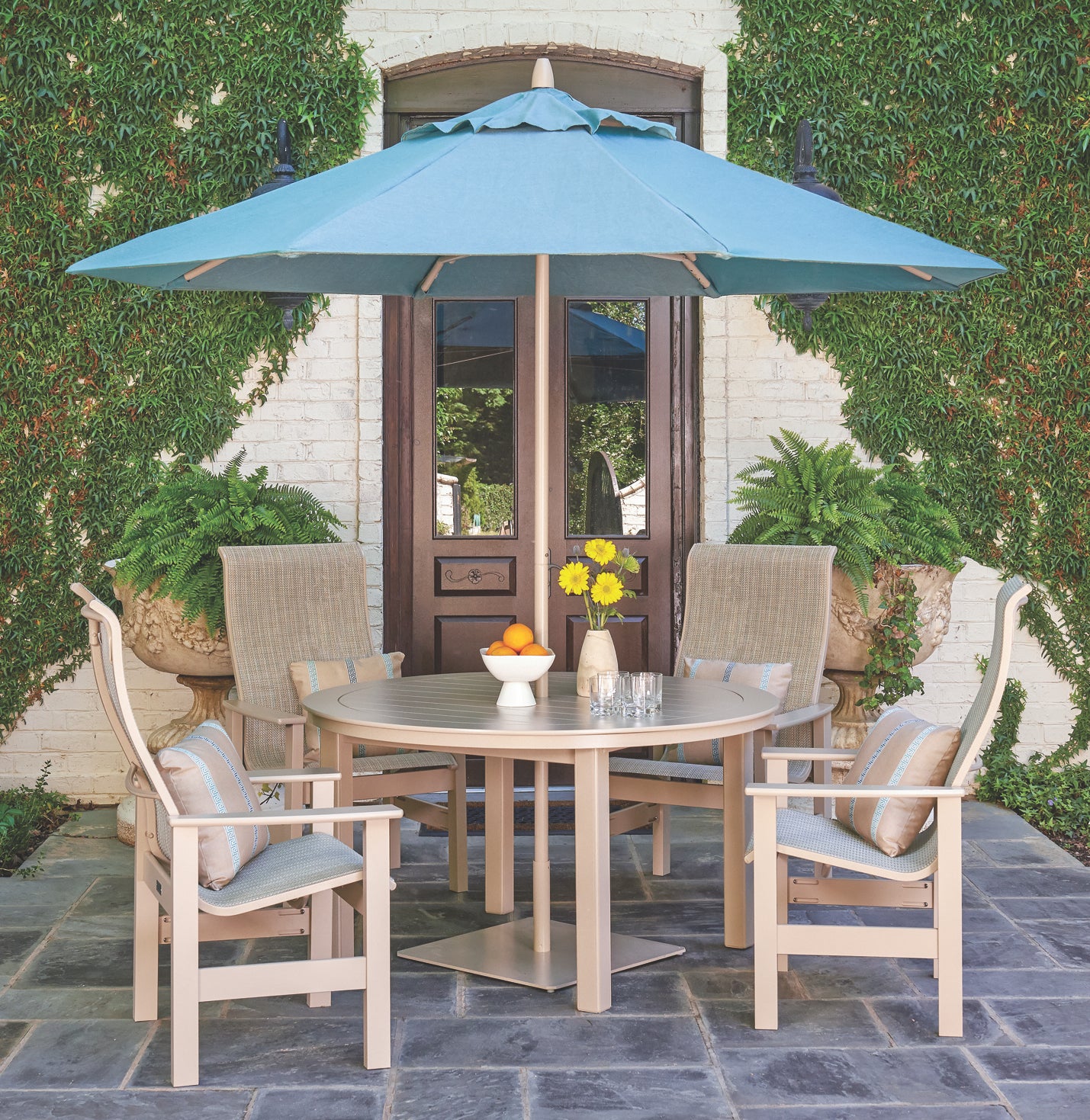 Telescope Causal Leeward MGP Sling Arm Chair - Snow Frame
