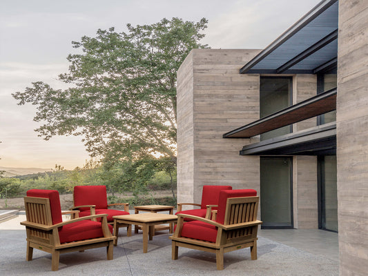 Anderson Teak Brianna Bahama 6-Piece Deep Seating Armchair Set