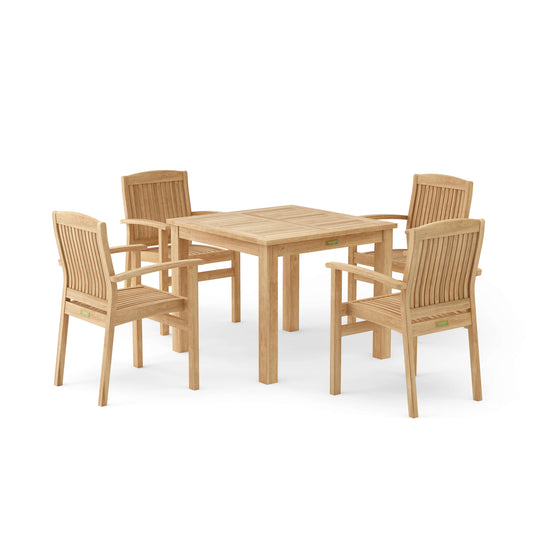 Anderson Teak 5-Piece Bistro Table Set