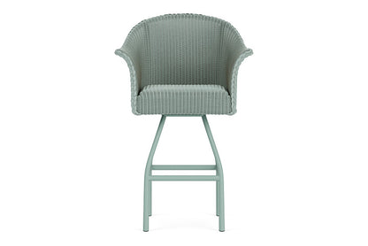Lloyd Flanders All Seasons Swivel Bar Stool with Padded Seat