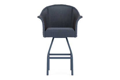 Lloyd Flanders All Seasons Swivel Bar Stool with Padded Seat