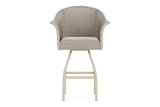 Lloyd Flanders All Seasons Swivel Bar Stool with Padded Seat