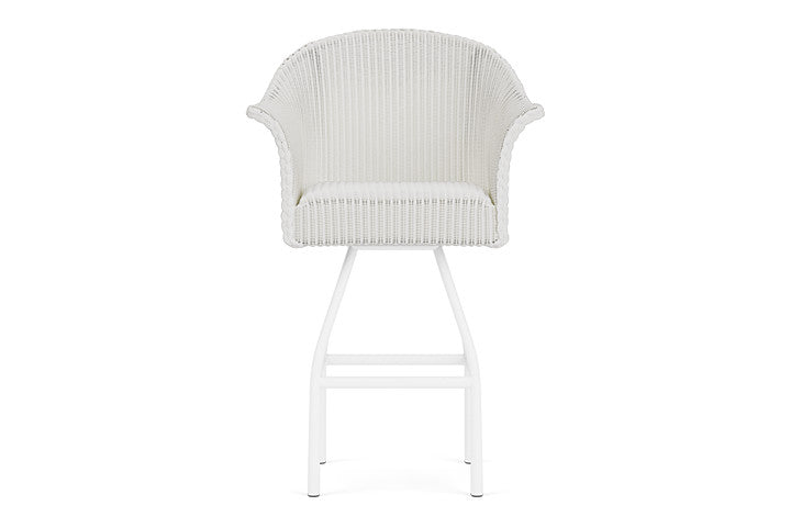 Lloyd Flanders All Seasons Swivel Bar Stool with Padded Seat