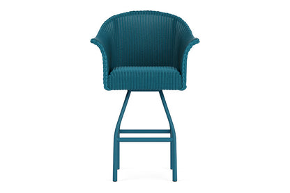 Lloyd Flanders All Seasons Swivel Bar Stool with Padded Seat