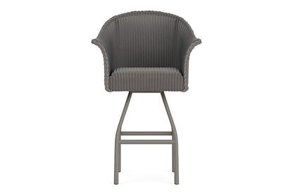Lloyd Flanders All Seasons Swivel Bar Stool with Padded Seat