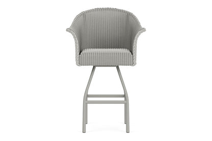 Lloyd Flanders All Seasons Swivel Bar Stool with Padded Seat