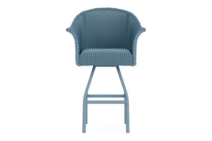 Lloyd Flanders All Seasons Swivel Bar Stool with Padded Seat