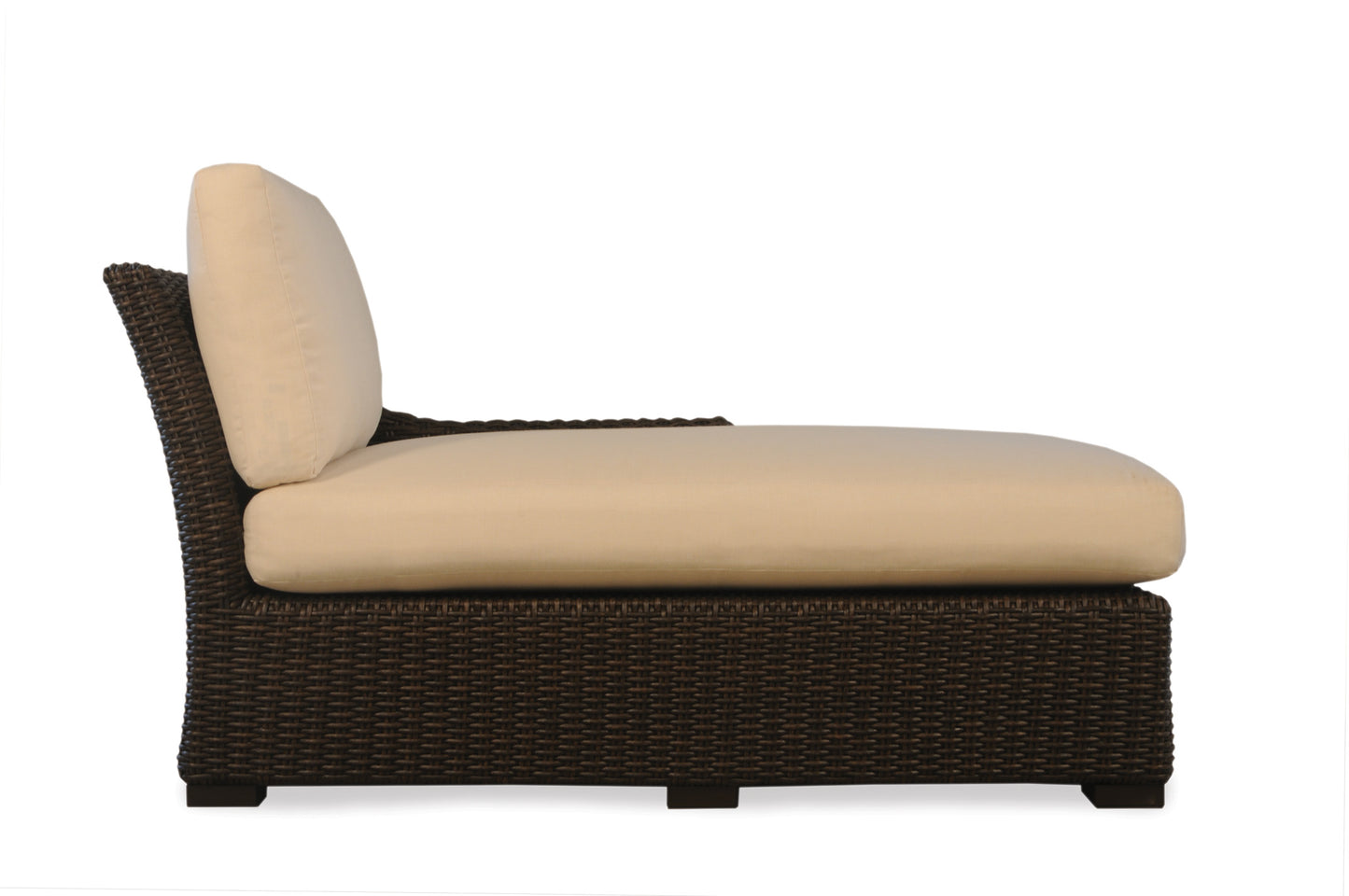 Lloyd Flanders Mesa Left Arm Chaise in Pecan Finish