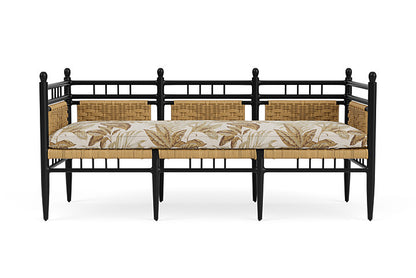 Lloyd Flanders Low Country 3-Seat Garden Bench in Natural Finish
