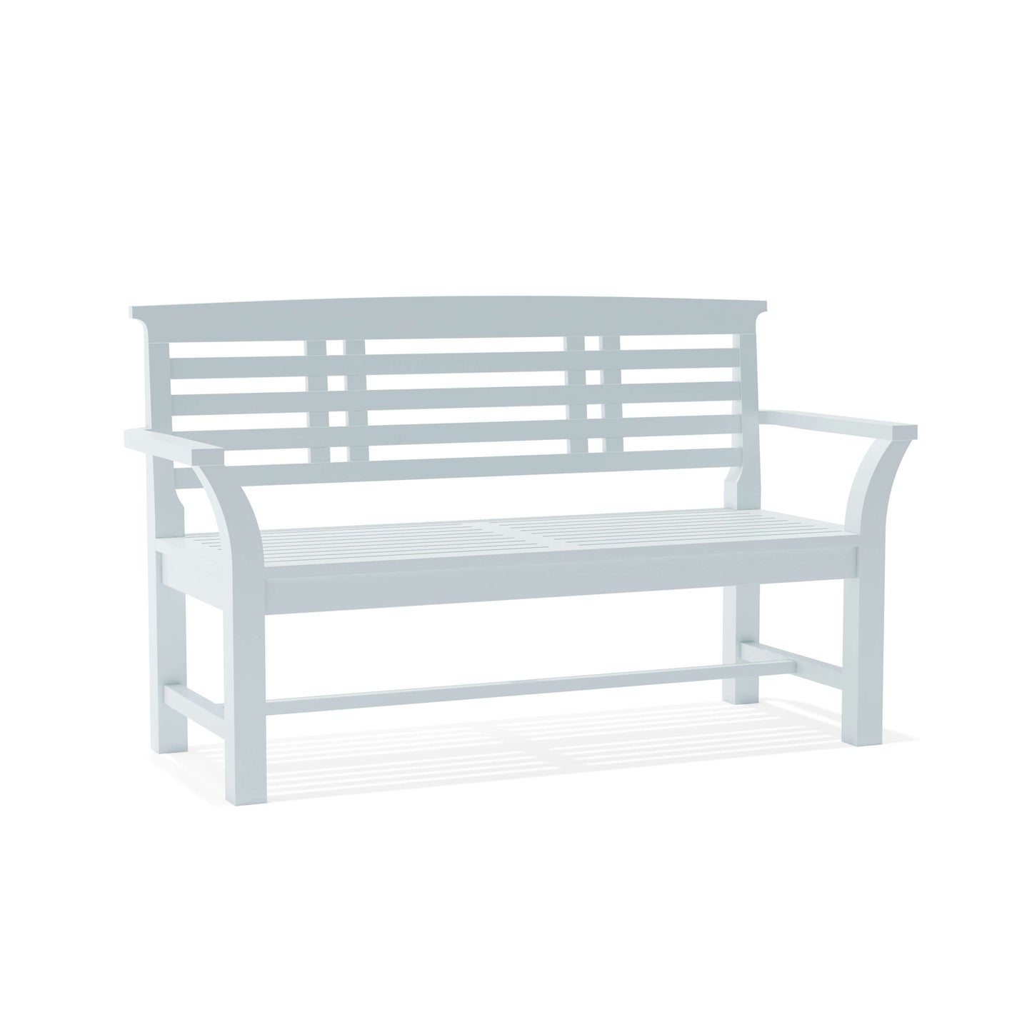 Sakura 2-Seater Teak Bench In White Finish