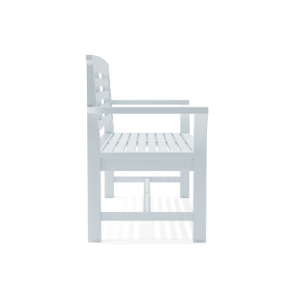 Sakura 2-Seater Teak Bench In White Finish