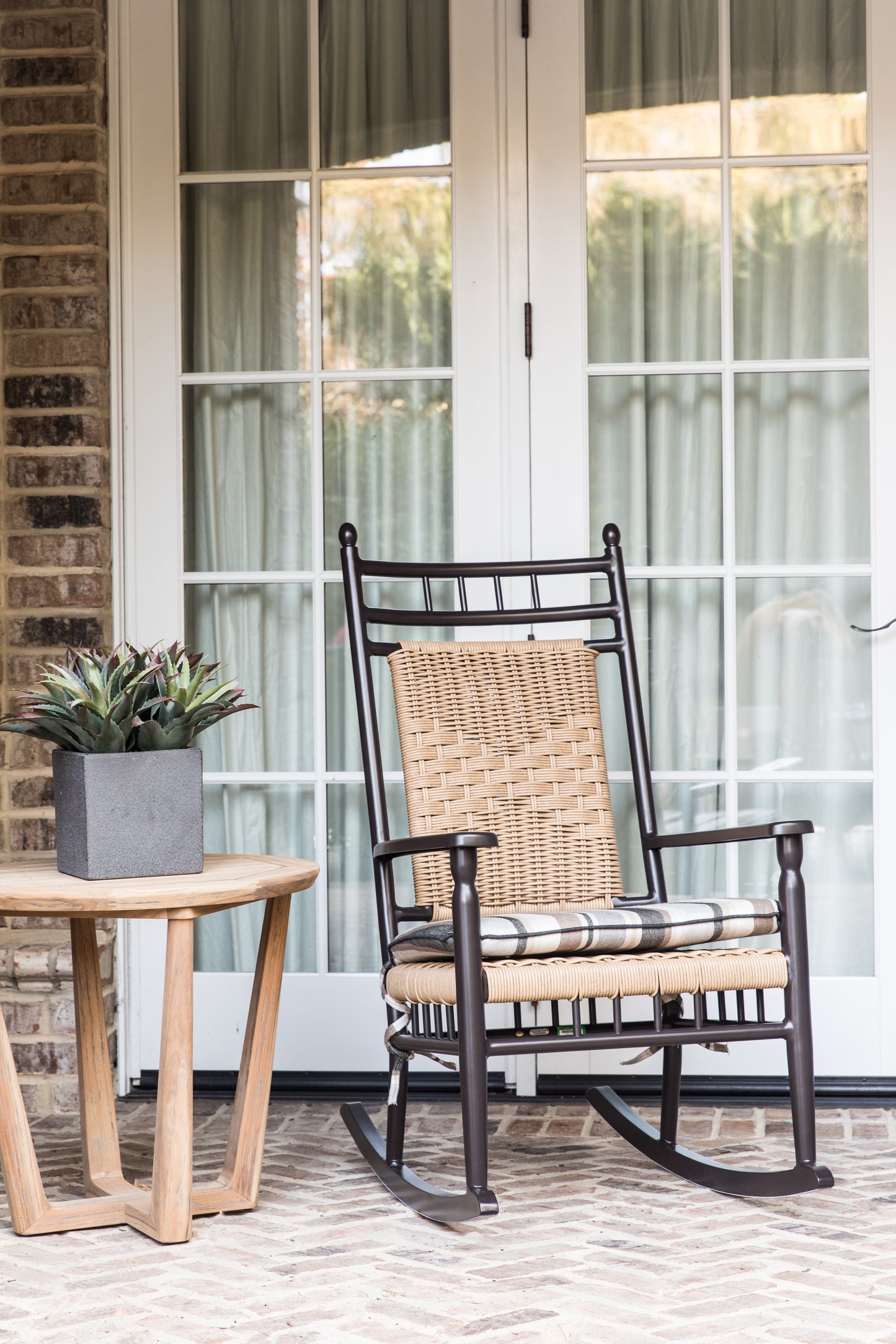 Lloyd Flanders Low Country Porch Rocker in Natural Finish