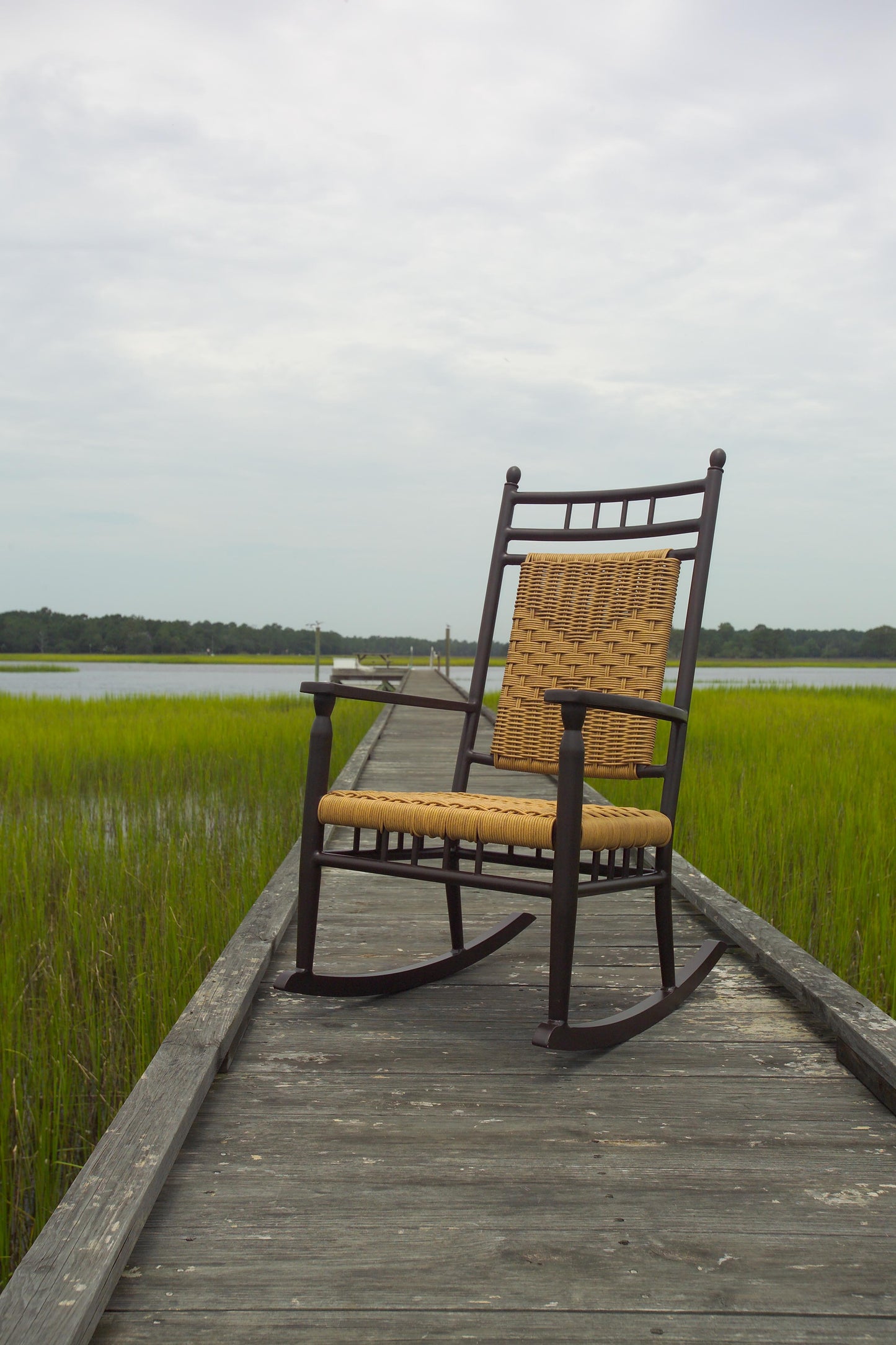 Lloyd Flanders Low Country Porch Rocker in Natural Finish