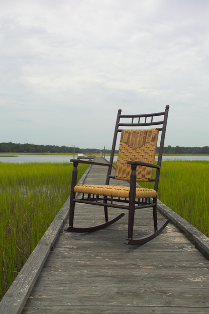 Lloyd Flanders Low Country Porch Rocker in Natural Finish