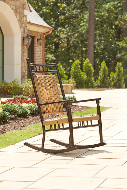 Lloyd Flanders Low Country Porch Rocker in Natural Finish