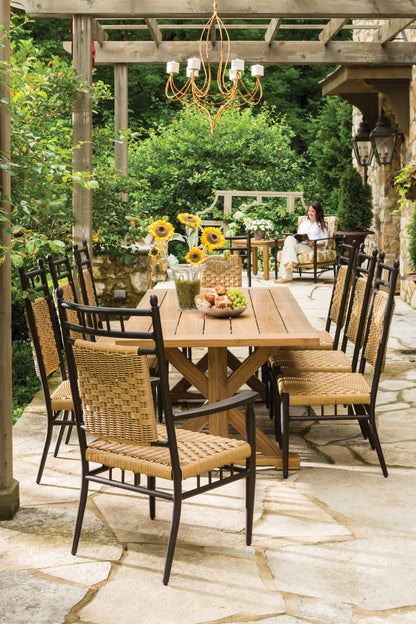 Lloyd Flanders Low Country Armless Dining Chair in Natural Finish