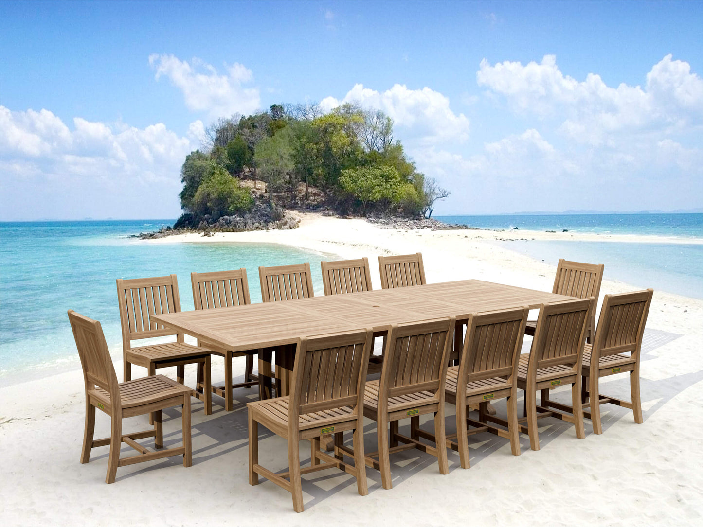 Sahara Rialto 13-Piece Rectangular Dining Set