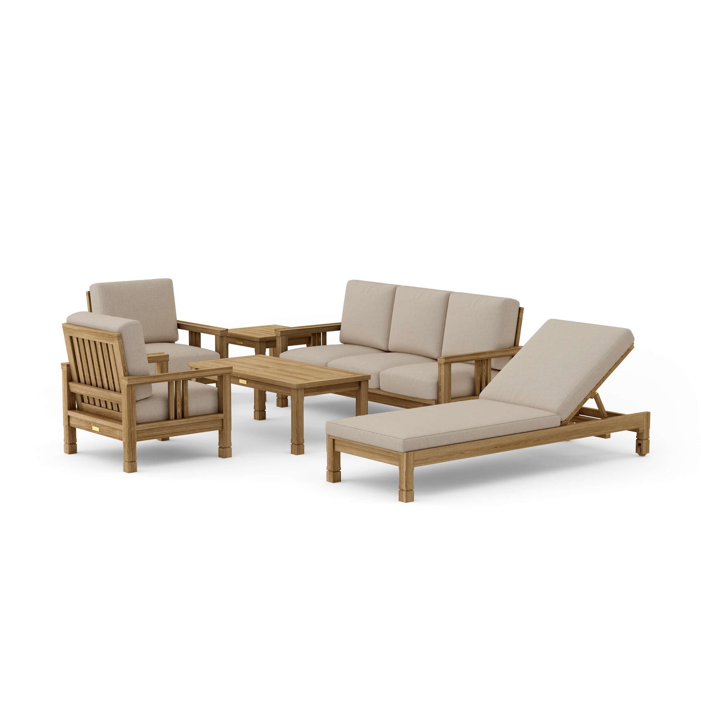 SouthBay Deep Seating 6-Pieces Conversation Set B