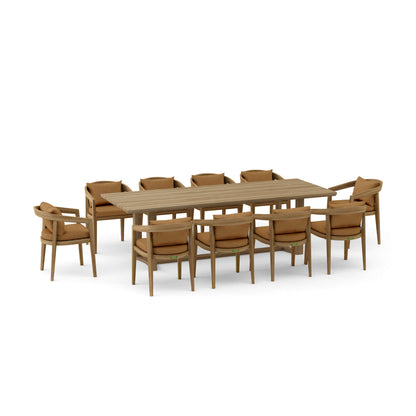 Toscana 11 Piece Dining Table Set